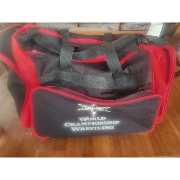 Gemline duffle bag WCW World Champion Wrestling Keystone Light‎ Beer vintage - Picture 2 of 7